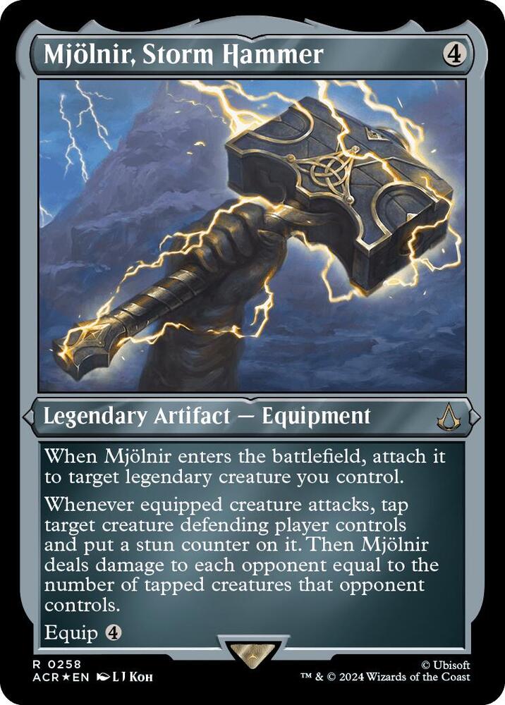 Mjolnir, Storm Hammer (Foil Etched) | Universes Beyond: Assassin's Creed #258