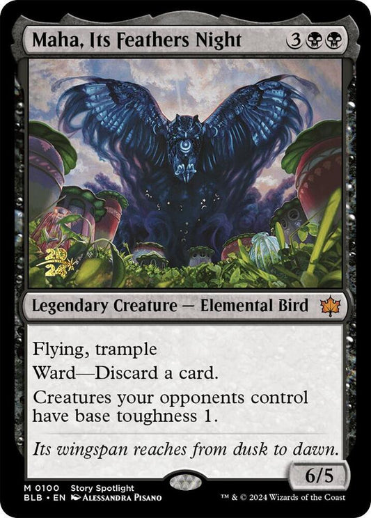 Maha, Its Feathers Night | Prerelease Cards #100