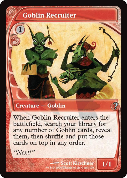 Goblin Recruiter (Future Sight) | Mystery Booster 2 #193