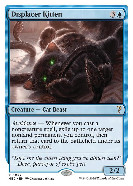 Displacer Kitten (White Border) | Mystery Booster 2 #27