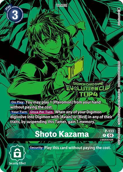 Shoto Kazama (August 2024 Evolution Cup Top 4) | Digimon Promotion Cards #P-133 P
