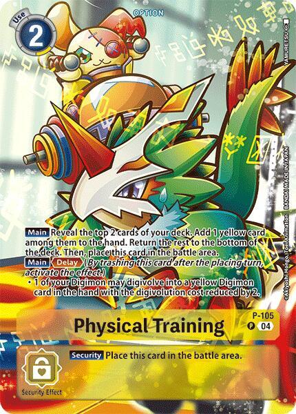 Physical Training (Starter Deck 18 Exclusive) | Digimon Promotion Cards #P-105 P