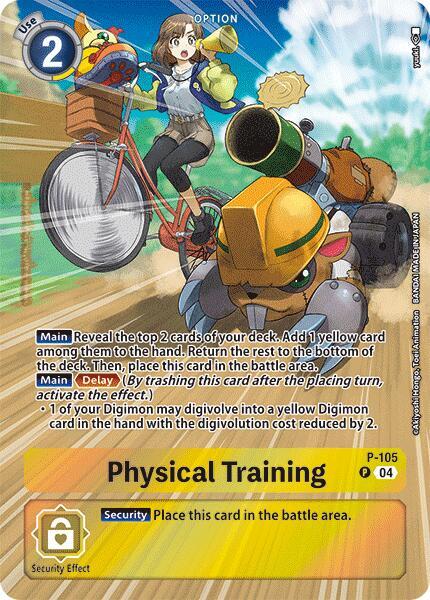 Physical Training (Starter Deck 19 Exclusive) | Digimon Promotion Cards #P-105 P
