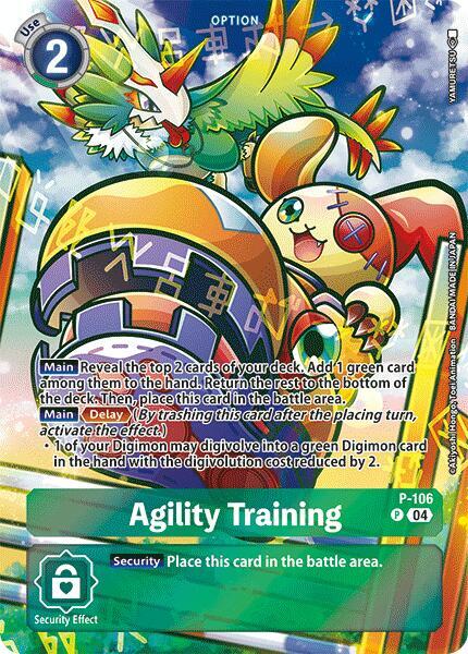 Agility Training (Starter Deck 19 Exclusive) | Digimon Promotion Cards #P-106 P