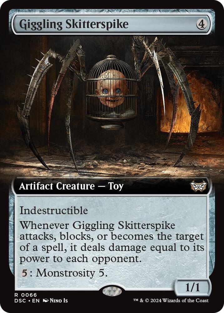 Giggling Skitterspike (Extended Art) | Commander: Duskmourn: House of Horror #66