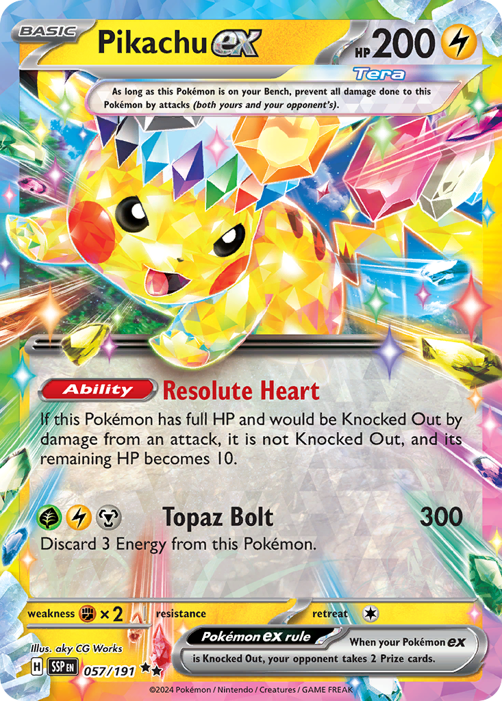 Pikachu ex | Surging Sparks #57 [holofoil]