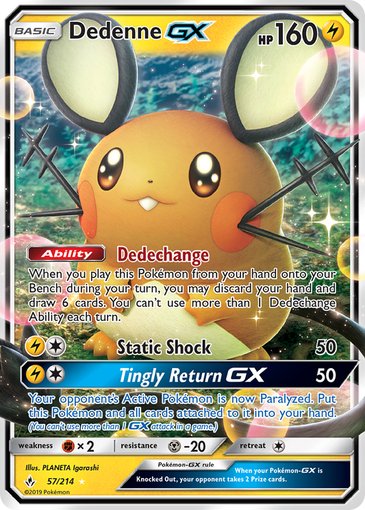 Dedenne-GX | Unbroken Bonds #57 [holofoil]