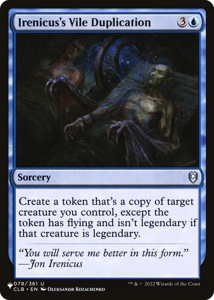 Irenicus's Vile Duplication | The List Reprints #078/361