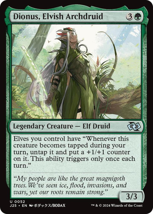 Dionus, Elvish Archdruid (Anime) | Foundations Jumpstart #52