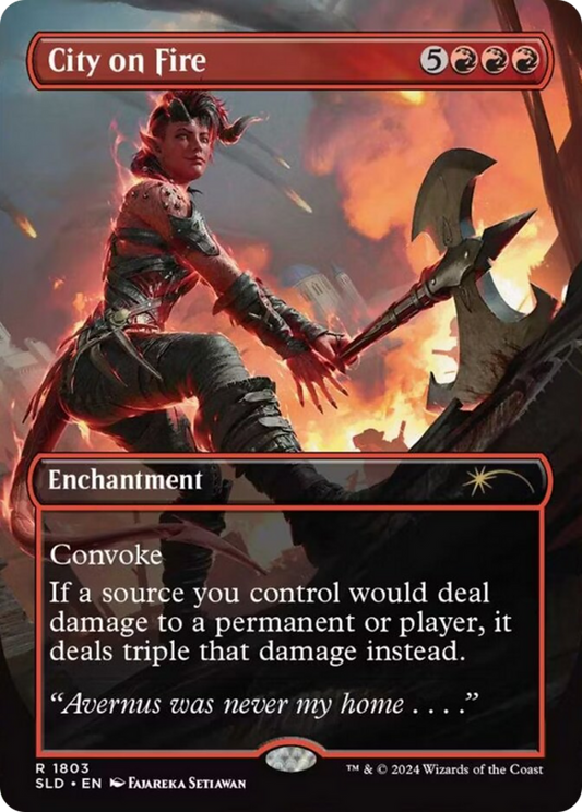 City on Fire | Secret Lair Drop #1803 [foil]