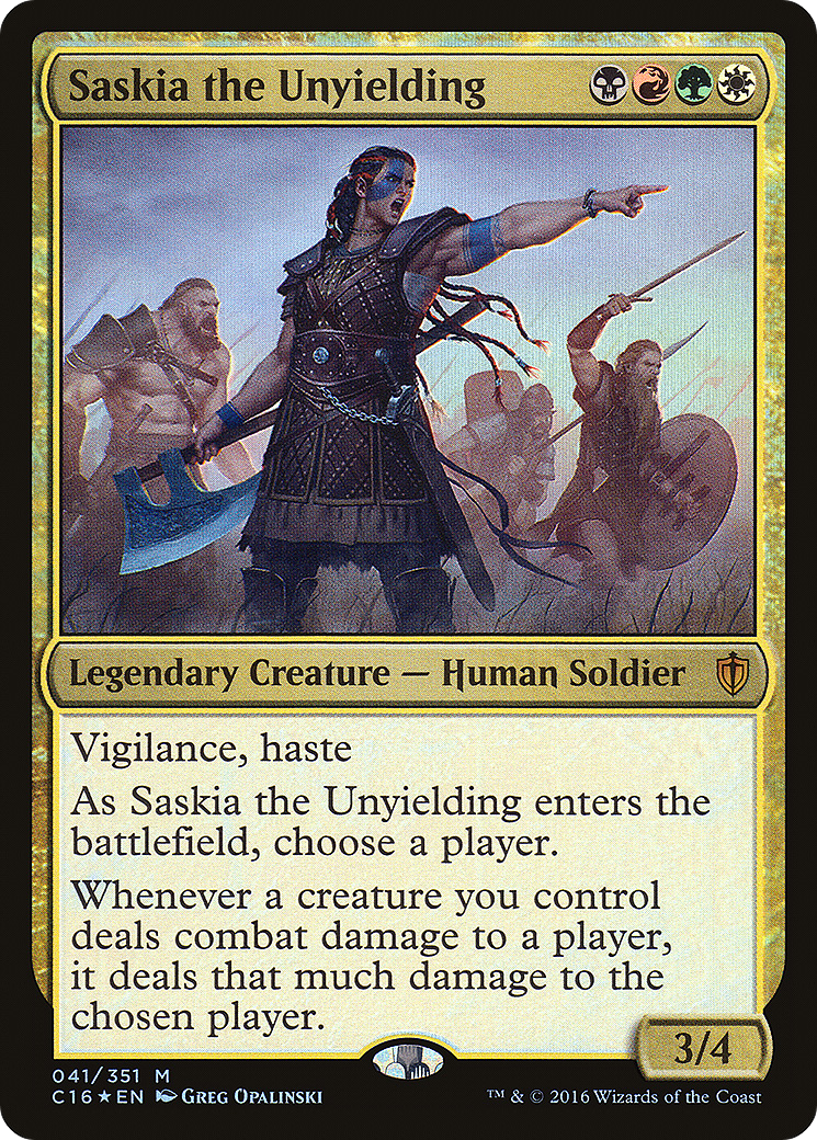 Saskia the Unyielding | Commander 2016 #41 [foil]