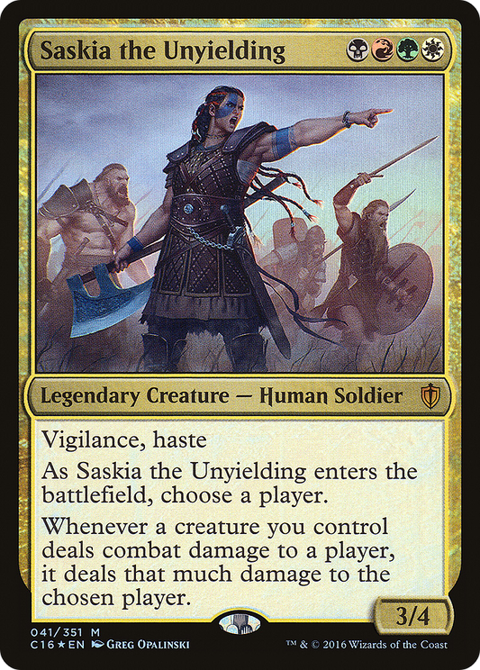 Saskia the Unyielding | Commander 2016 #41 [foil]