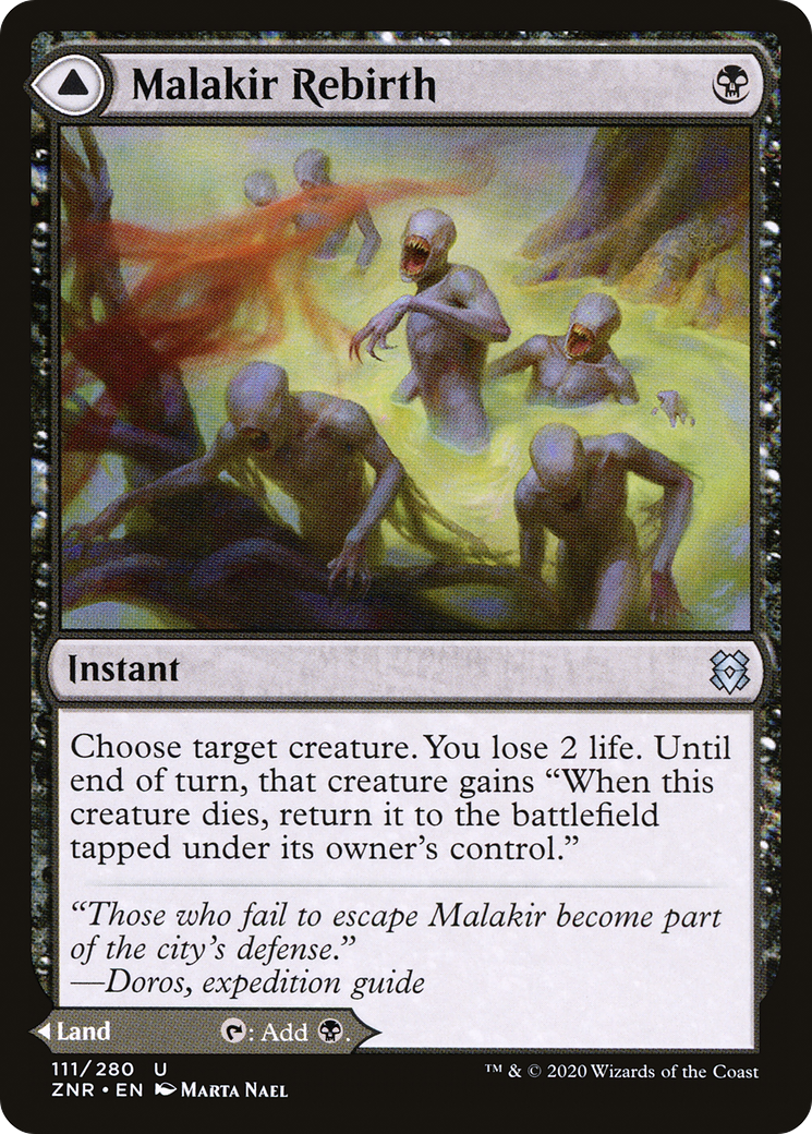 Malakir Rebirth // Malakir Mire | Zendikar Rising #111 [foil]