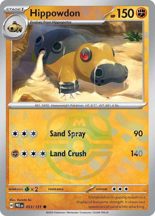 Hippowdon (Master Ball Pattern) | SV: Prismatic Evolutions #053/131
