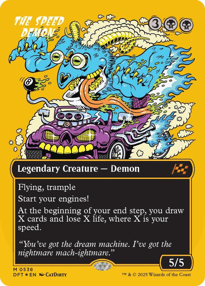 The Speed Demon (Borderless) (First-Place Foil) | Aetherdrift #538