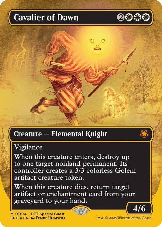 Cavalier of Dawn (Borderless) (First-Place Foil) | Special Guests #94