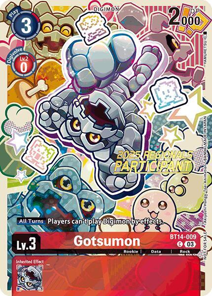 Gotsumon (2025 Regionals Participant) | Blast Ace #BT14-009 C