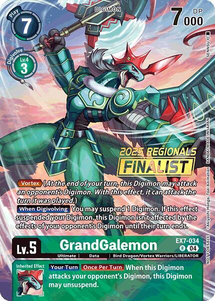 GrandGalemon (2025 Regionals Finalist) | Digimon LIBERATOR #EX7-034 R