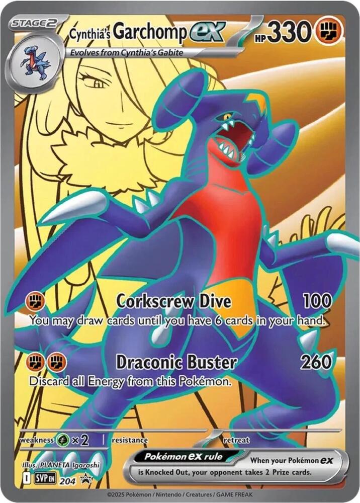 Cynthia's Garchomp ex | SV: Scarlet & Violet Promo Cards #204