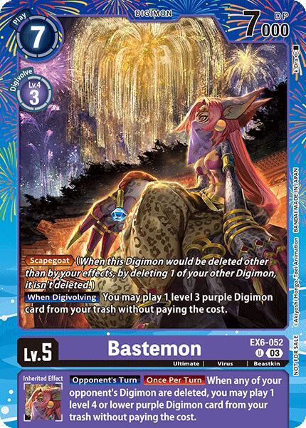 Bastemon (Regulation Battle Vol. 2) | Digimon Promotion Cards #EX6-052 U