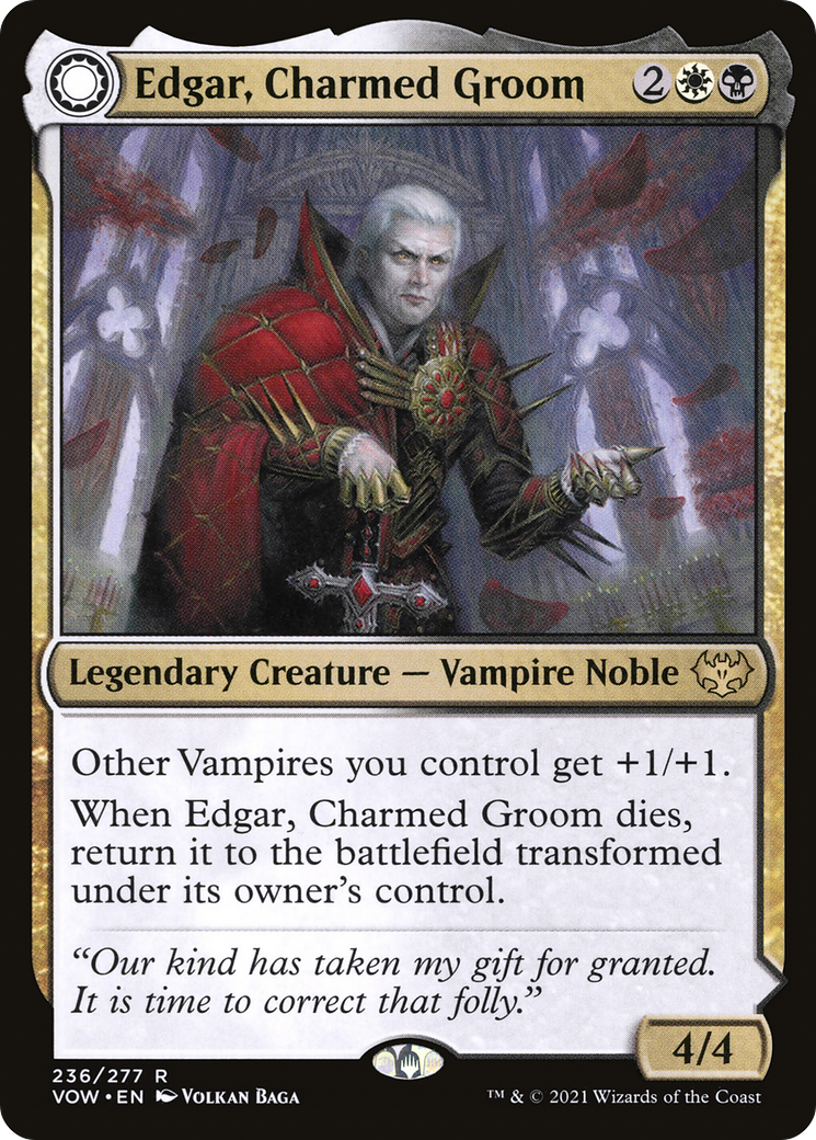 Edgar, Charmed Groom // Edgar Markov's Coffin | Innistrad: Crimson Vow #236