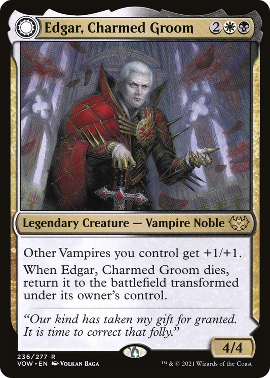 Edgar, Charmed Groom // Edgar Markov's Coffin | Innistrad: Crimson Vow #236