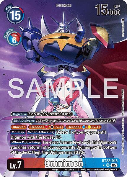 Omnimon (Alternate Art) | Cyber Eden #BT22-015 SR