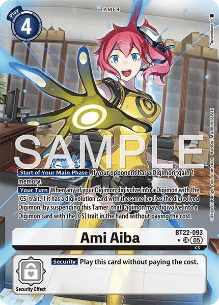 Ami Aiba (Alternate Art) | Cyber Eden #BT22-093 SR