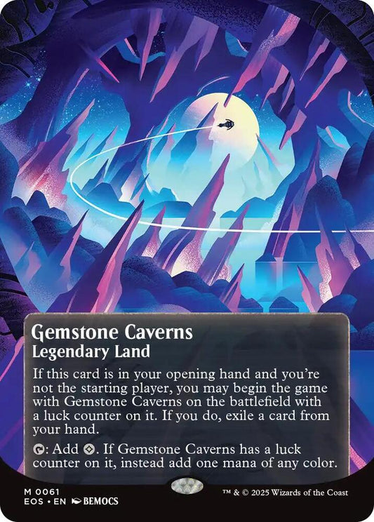 Gemstone Caverns (0061) (Borderless) | Edge of Eternities: Stellar Sights #61
