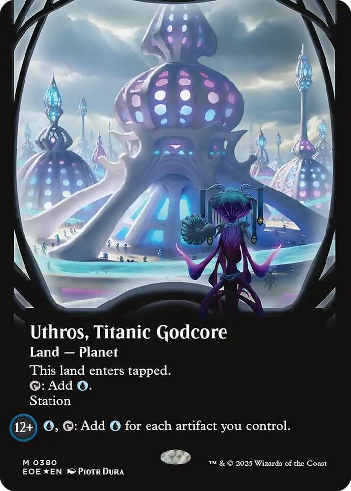 Uthros, Titanic Godcore (Borderless) (Galaxy Foil) | Edge of Eternities #380
