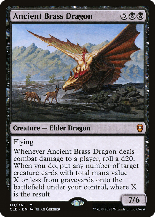 Ancient Brass Dragon | Commander Legends: Battle for Baldur's Gate #111
