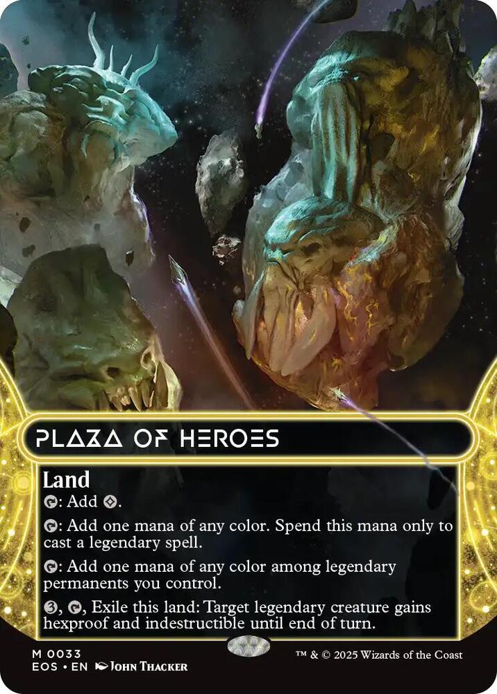Plaza of Heroes (0033) (Borderless) | Edge of Eternities: Stellar Sights #33