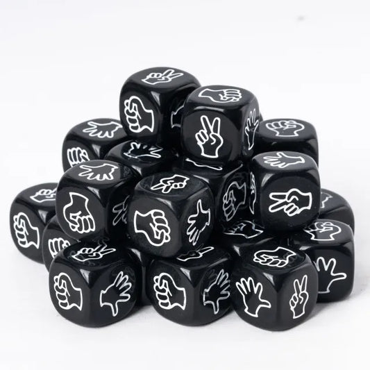Rock Paper Scissors Dice (20mm D6)