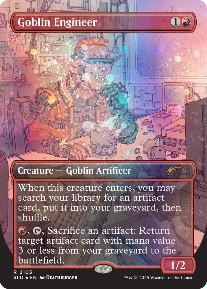 Goblin Engineer (Galaxy Foil) | Secret Lair Drop Series #2103