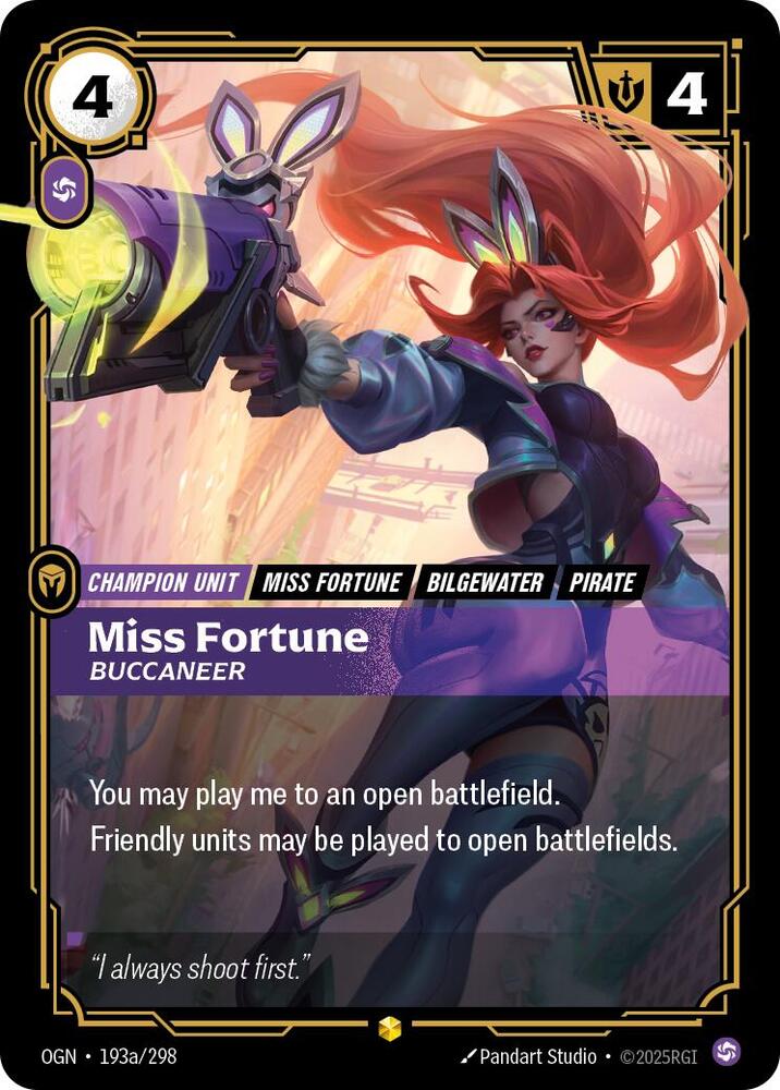 Miss Fortune - Buccaneer (Alternate Art) | Origins #193a/298
