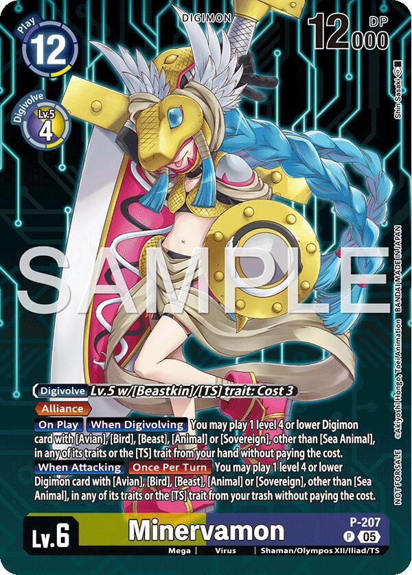 Minervamon (Hacker's Slumber Box Promotion Pack) | Digimon Promotion Cards #P-207 P
