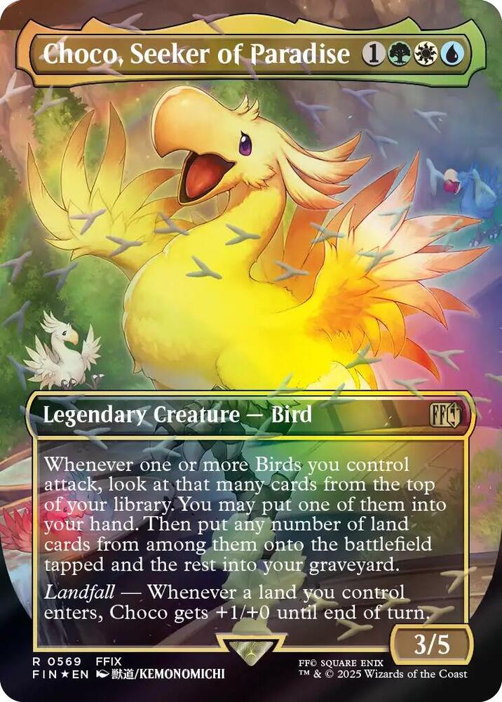 Choco, Seeker of Paradise (Borderless) (Chocobo Track Foil) | FINAL FANTASY #569