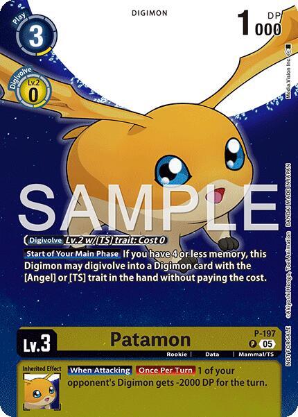 Patamon (Digimon Story: Time Stranger Promo Pack) | Digimon Promotion Cards #P - 197