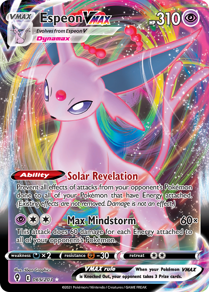 Espeon VMAX | Evolving Skies #65 [holofoil]