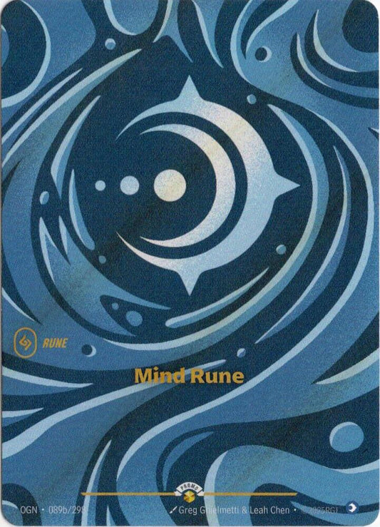 Mind Rune | Riftbound Organized Play Promotional Cards #089b/298