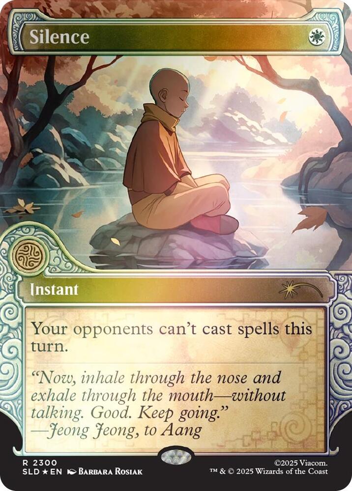 Silence (2300) (Rainbow Foil) | Secret Lair Drop Series #2300