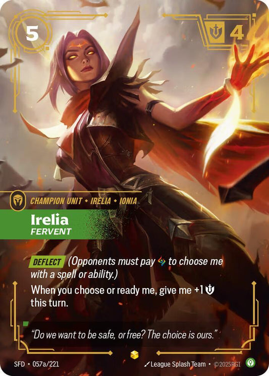 Irelia - Fervent (Alternate Art) | Spiritforged #057a/221
