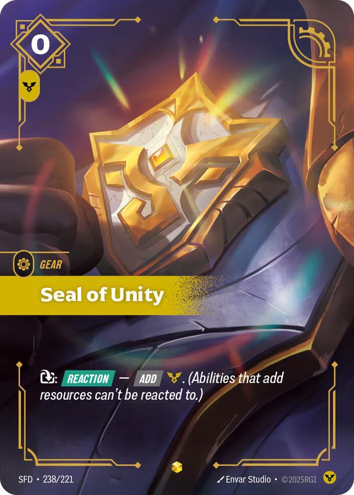 Seal of Unity (Overnumbered) | Spiritforged #238/221