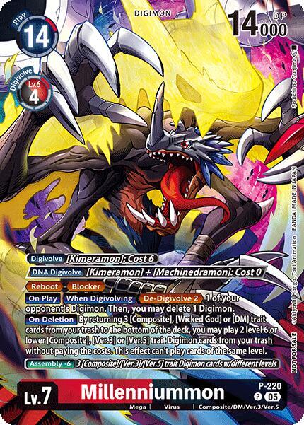 Millenniummon (Time Stranger Box Topper) | Digimon Promotion Cards #P-220 P