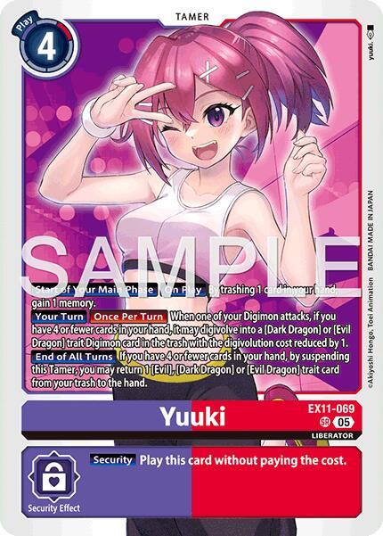 Yuuki | Dawn of Liberator #EX11-069 SR