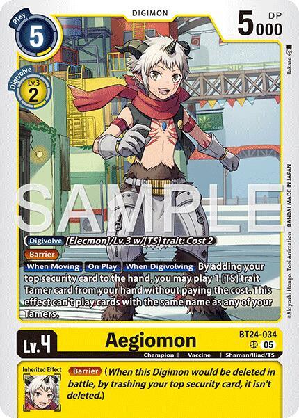 Aegiomon | Time Stranger #BT24-034 SR