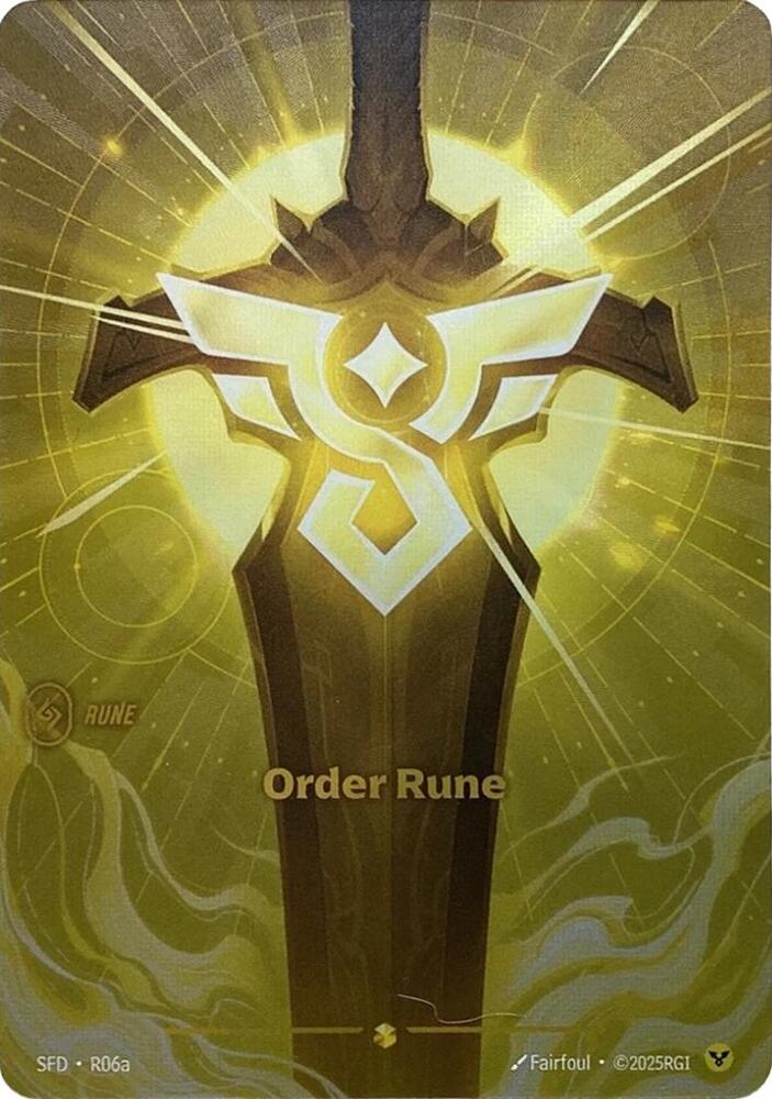 Order Rune (Alternate Art) | Spiritforged #R06a