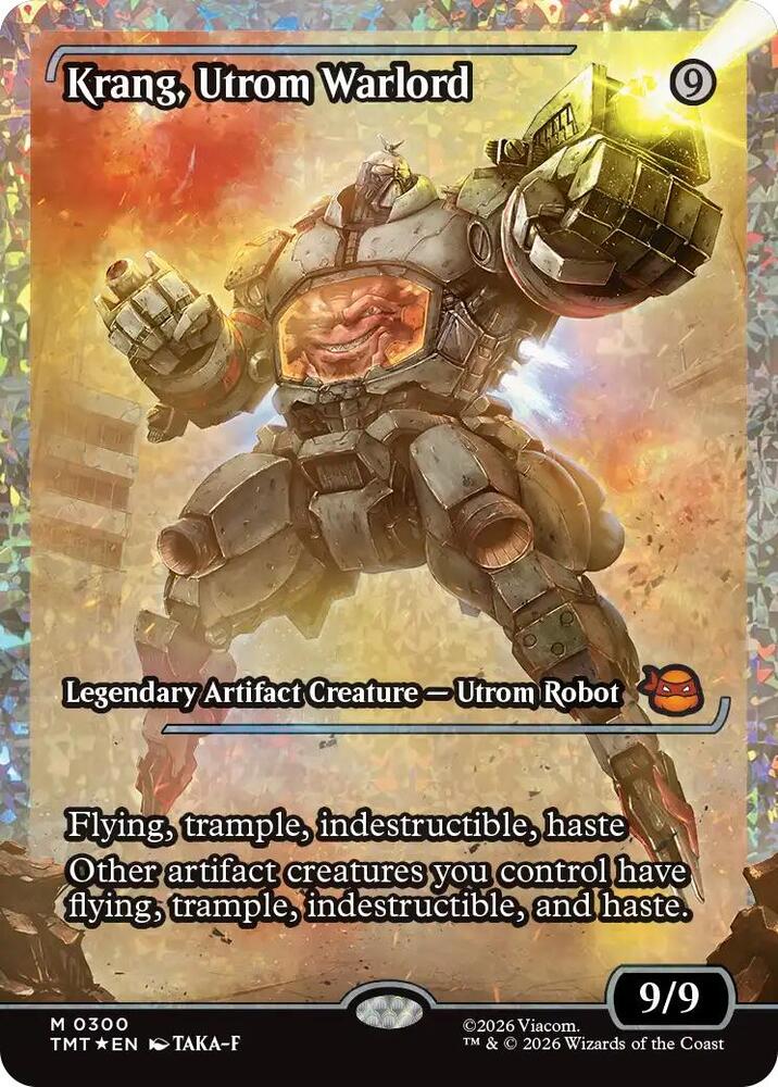 Krang, Utrom Warlord (Showcase) (Fracture Foil) | Teenage Mutant Ninja Turtles #300