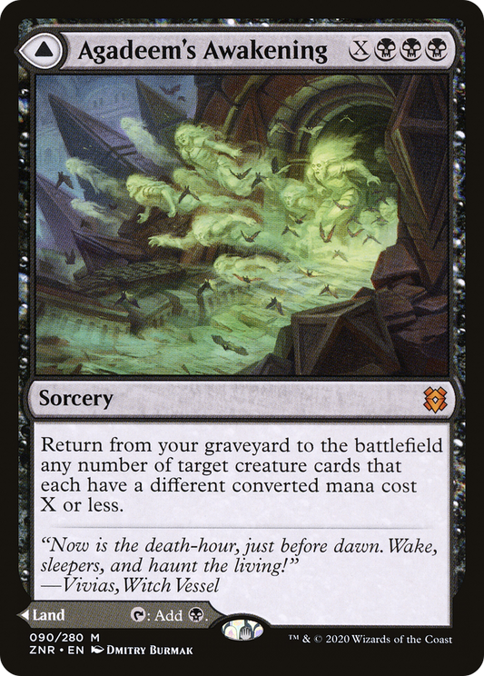 Agadeem's Awakening // Agadeem, the Undercrypt | Zendikar Rising #90