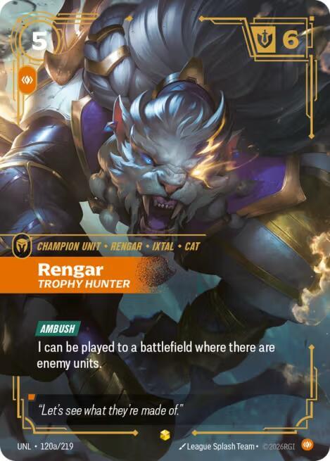 Rengar - Trophy Hunter (Alternate Art) | Unleashed #120a/219
